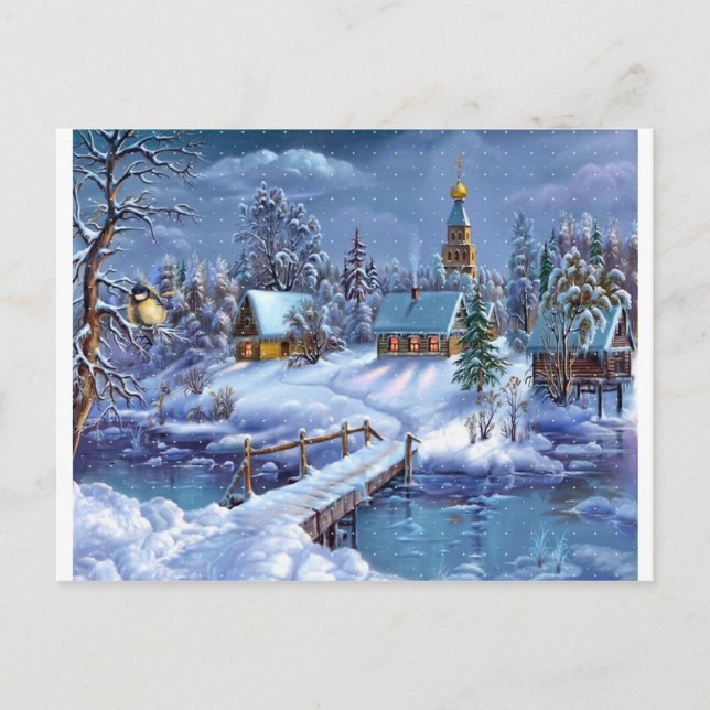 Jul från dockan helg vykort (Framsida)