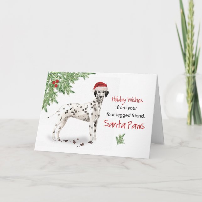 Jul från Hund Dalmation i Fjällen Kort (Framsida)
