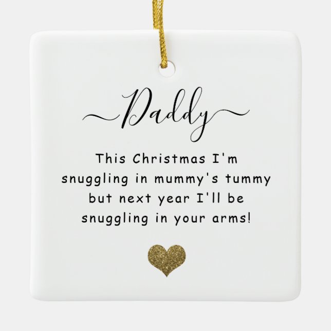 Jul från klumpen pappa till julgransprydnad keramik (Framsida)