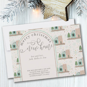 Jul från New House Village Apartment Flytta Meddelande