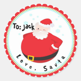 Jul från Santa Stickers etiketter