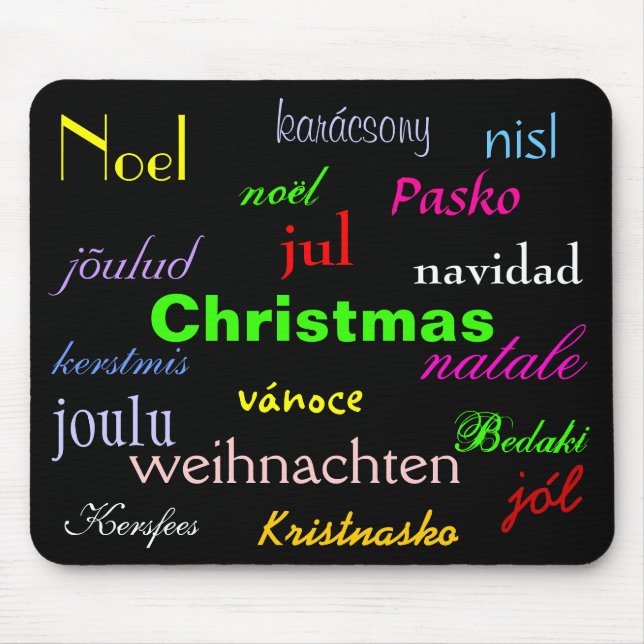 Jul från Värld runt i svart I Musmatta (Framsidan)