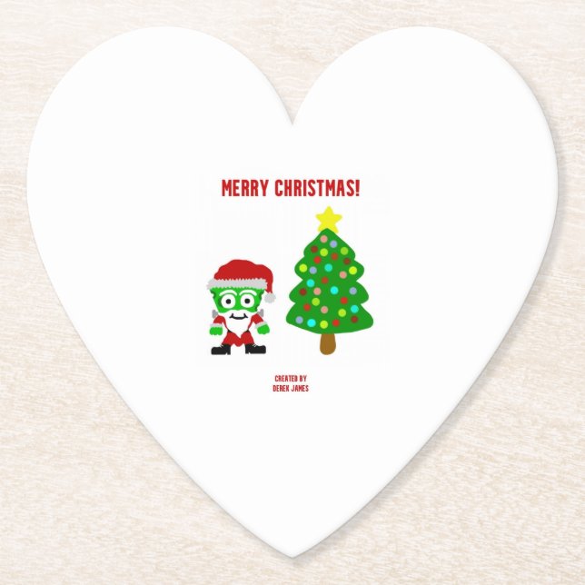 Jul FrankenCheese Heart Papper Underlägg (Framsida)