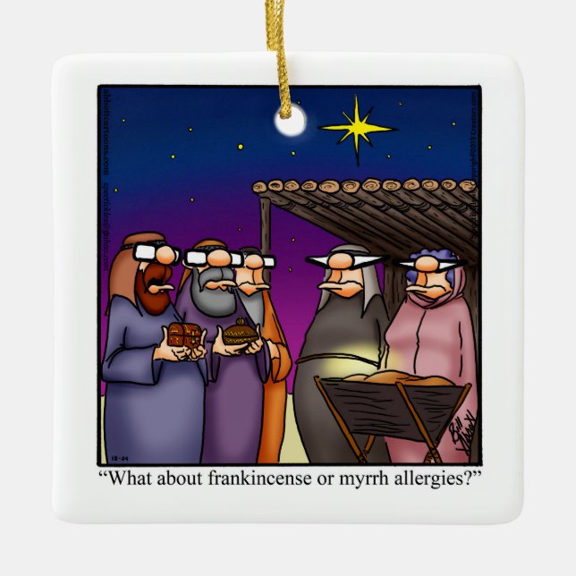 Jul Frankincense & Myrrh Humor Ornament (Framsida)