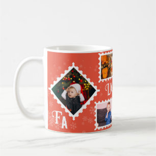 Jul Frimärke Anpassningsbar Photo Fa La Jultomten Kaffemugg