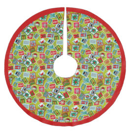 Jul Frimärke l-jul Julgransmatta Borstad Polyester