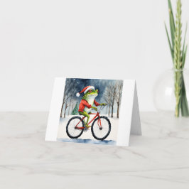 Jul Frog Hälsning Kort