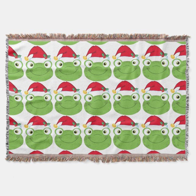 Jul Frog Throw Blanket Mysfilt (Framsidan)