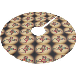 Jul Frog Träd Skirt Julgransmatta Borstad Polyester