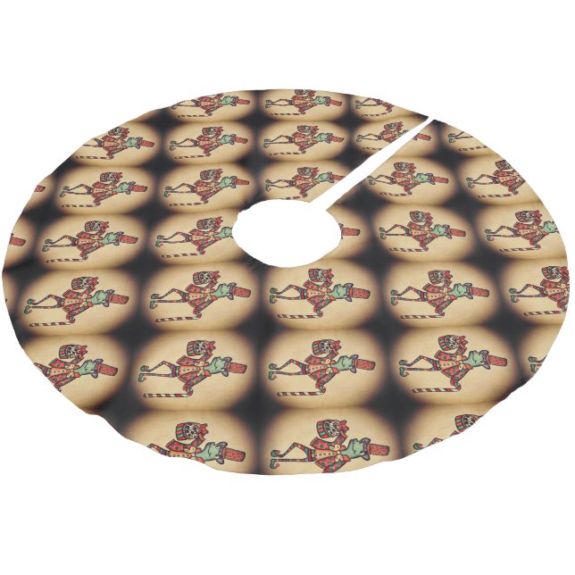 Jul Frog Träd Skirt Julgransmatta Borstad Polyester (Vinklad)