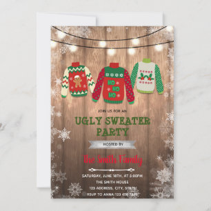 Jul ful julskort tema inbjudningar