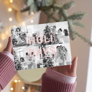 Jul fyra-familjens foto   ROSA HELGDAG Vykort