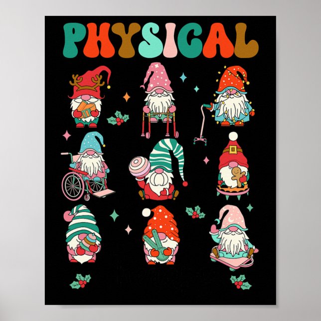 Jul Fysioterapi Jul Tomte Fysioterapi Poster (Framsidan)