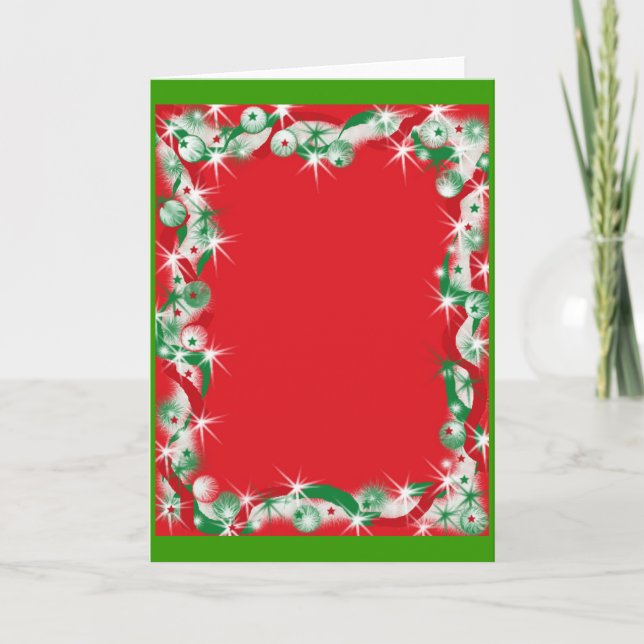 Jul Garland Gräns Helgkort (Framsida)