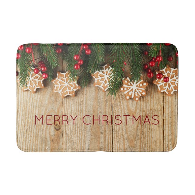 Jul Garland & Snowflake Cookies Bathmat Badrumsmatta (Framsidan)