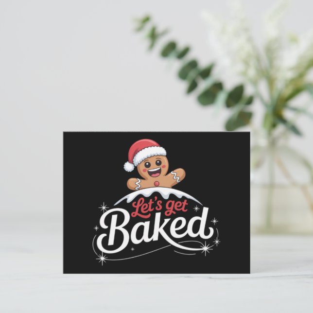 Jul Gåsmannafamiljen Låt oss bli bakade  Helg Vykort (Stående Fram)