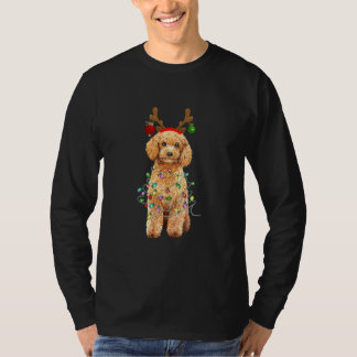 Jul-gåvor från Pudel Ljus Reindeer Antlers T Shirt