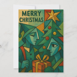 Jul genom Picassos Ögon A Cubist Celebrit Inbjudningar