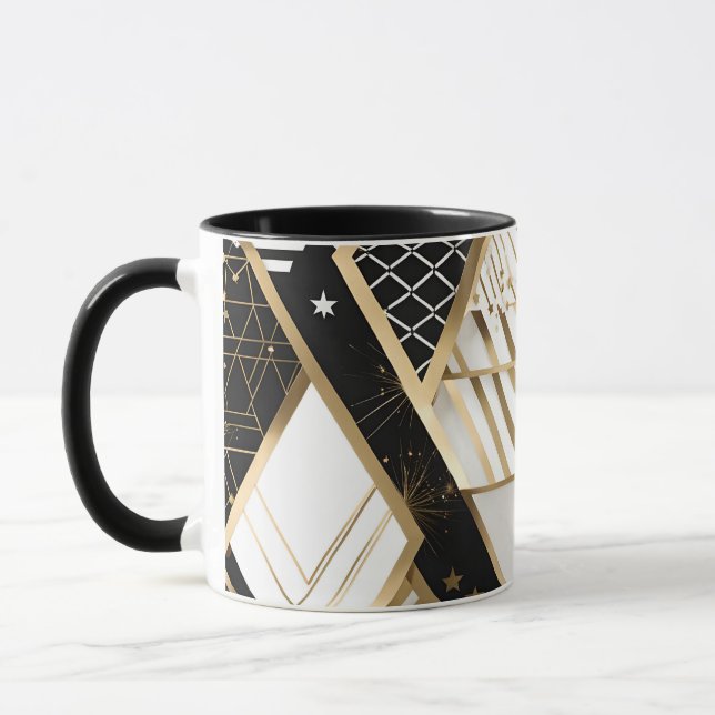 jul geometriska former kaffemugge mugg (Vänster)