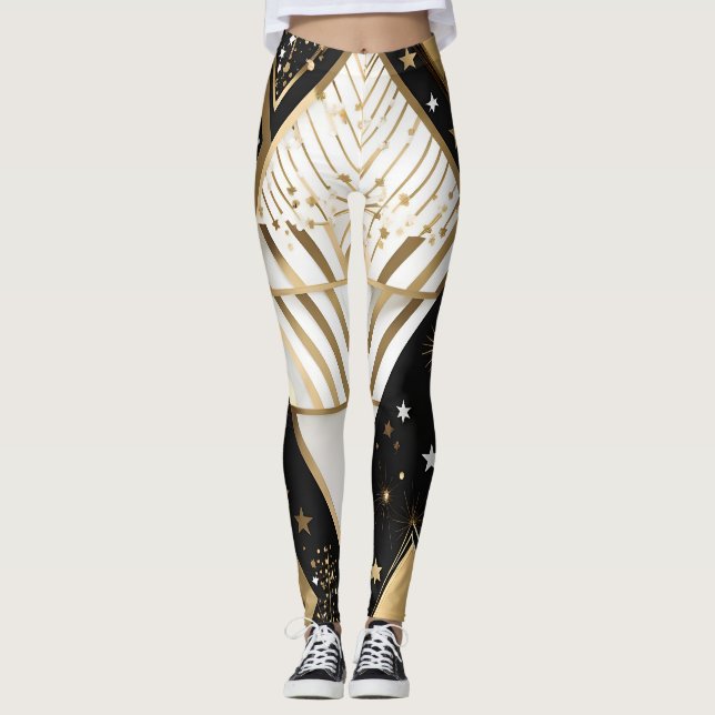jul geometriska former legging (Framsida)