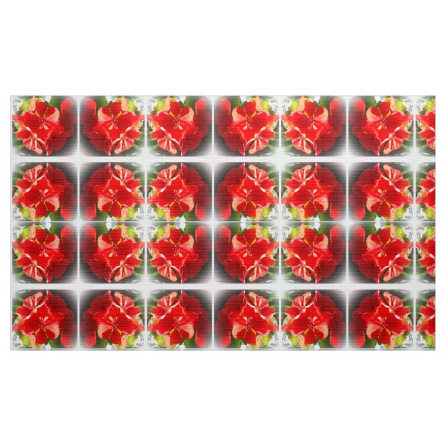 Jul Geranium Fabric Tyg (Yard)