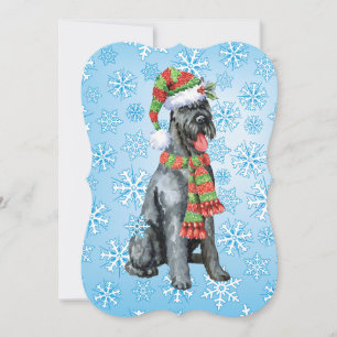 Jul Giant Schnauzer Julkort