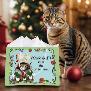 Jul Gift Cat Grönt Funny