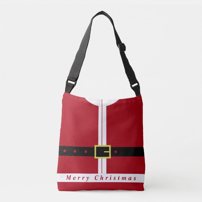 Jul Gift Funny Jultomten Crossbody Bag Axelväska (Framsida)