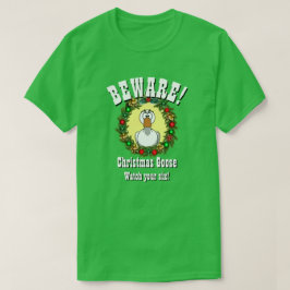 Jul Gift Funny Novelty CHRISTMAS GOOSE T Shirt