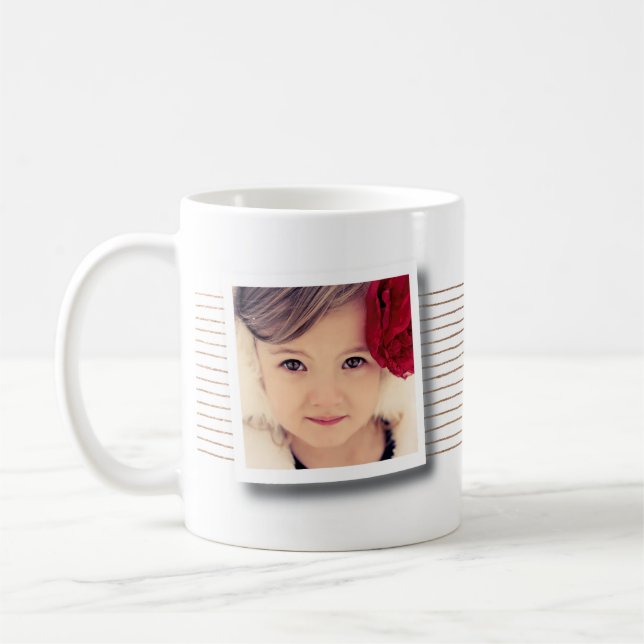 Jul Gift Kris Kringle Secret Santa Photo Kaffemugg (Vänster)