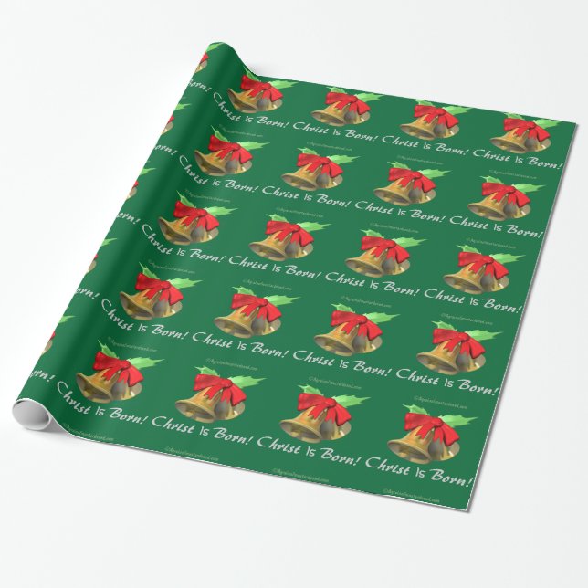 Jul Gift Wrap Agrainofmustardseed.com Presentpapper (Utrullad)