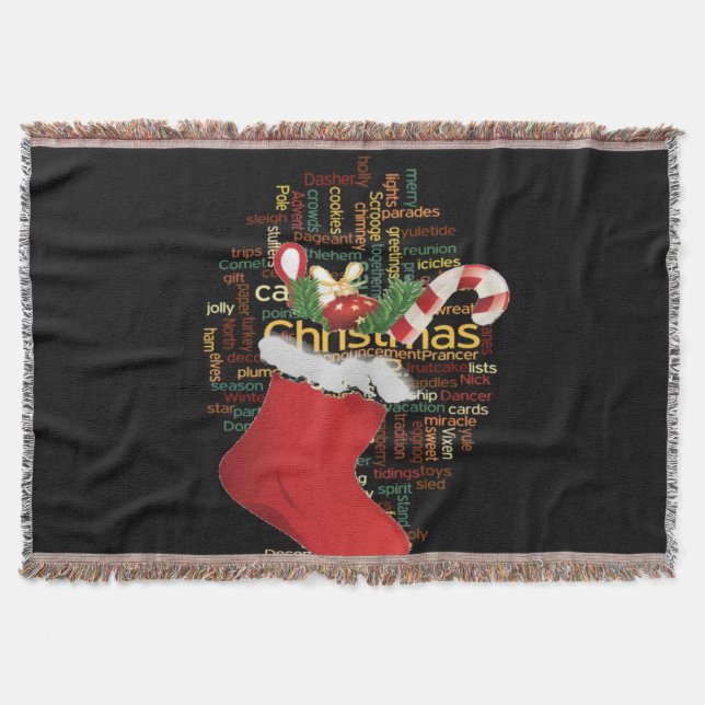 Jul-GIFTS och Gott nytt år Filt (Framsidan)