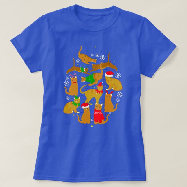Jul Ginger Cats T Shirt (Design framsida)