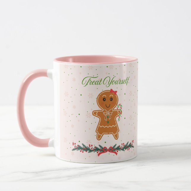 Jul Gingerbread Kvinna Mugg (Vänster)
