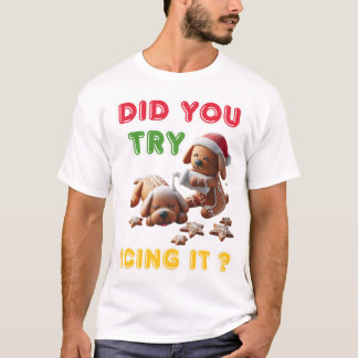 jul gingerbröd hund du provar med cigg t shirt