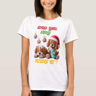 jul gingerbröd hund du provar med cigg t shirt