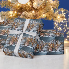 Jul Gingerbröd Village Presentpapper