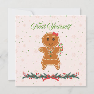 Jul Gingerbröd Woman Kort