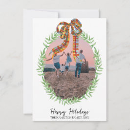 Jul Gingham Coquette Wandeto Photo Julkort