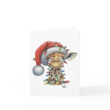 Jul Giraff Hälsningskort