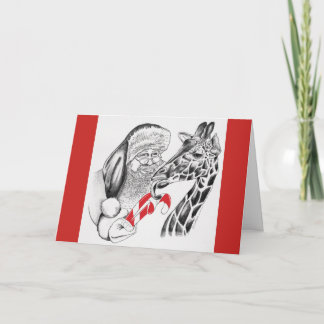 Jul Giraff och Tomte Kort