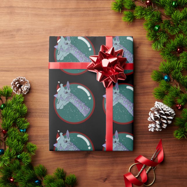 Jul Giraffe Presentpapper (Julgåva)