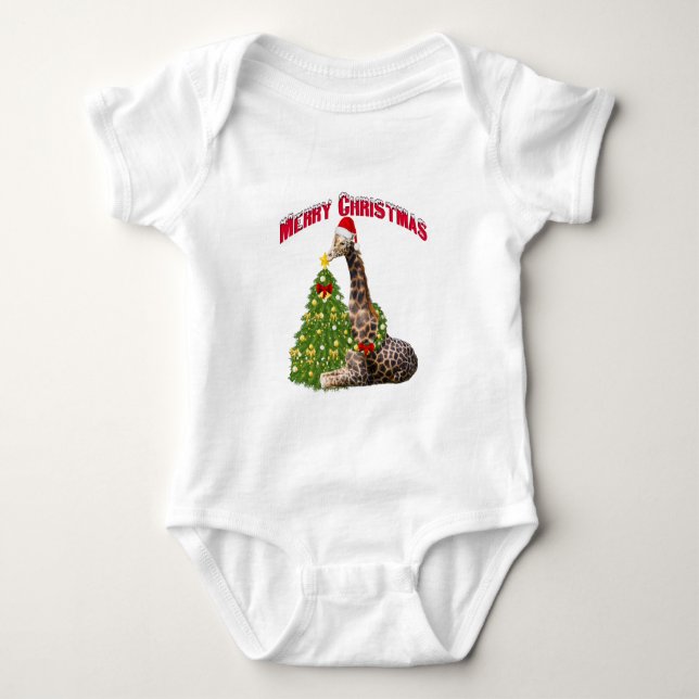 Jul Giraffe Tee Shirt (Framsida)