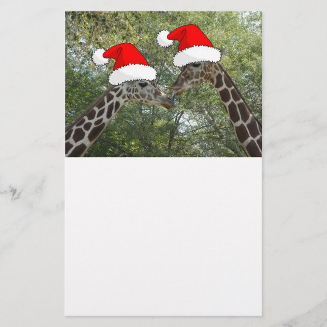 Jul Giraffes Brevpapper (Framsida)