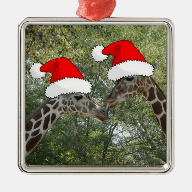 Jul Giraffes Julgransprydnad Metall (Framsidan)