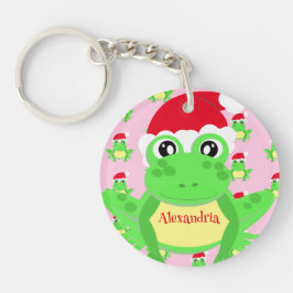 Jul Girly Rosa Frog Santa Hat Mönster