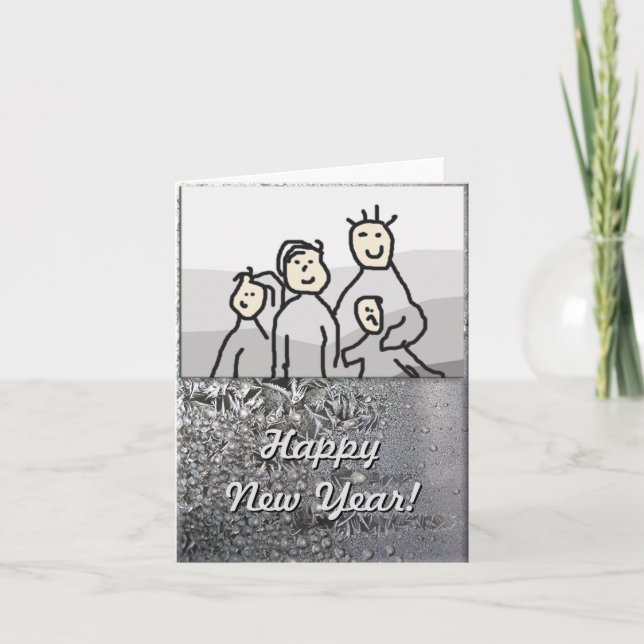 Jul Glad helg Silver med Photo (Framsida)