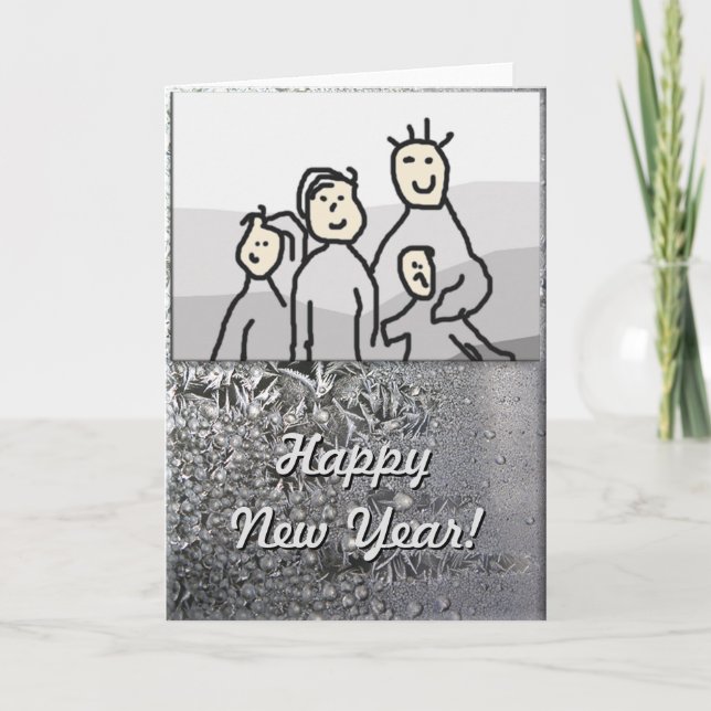 Jul Glad helg Silver med Photo (Framsida)