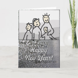 Jul Glad helg Silver med Photo