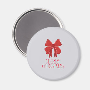 Jul Glad jul Magnet Röd banderoll accent